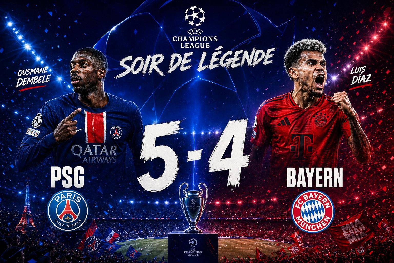 Psg bayern : un match de légende qui a marqué la ligue des champions