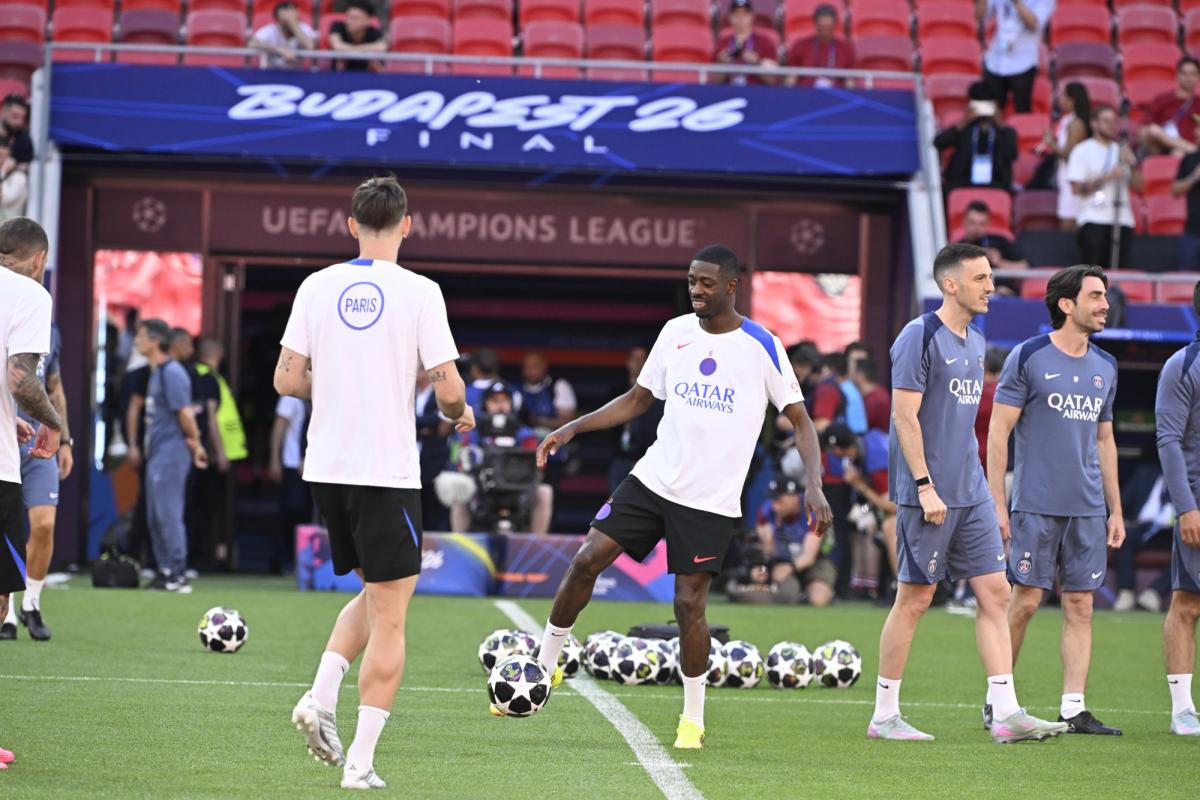 Dembélé de retour à l&rsquo;entraînement avant la finale psg arsenal