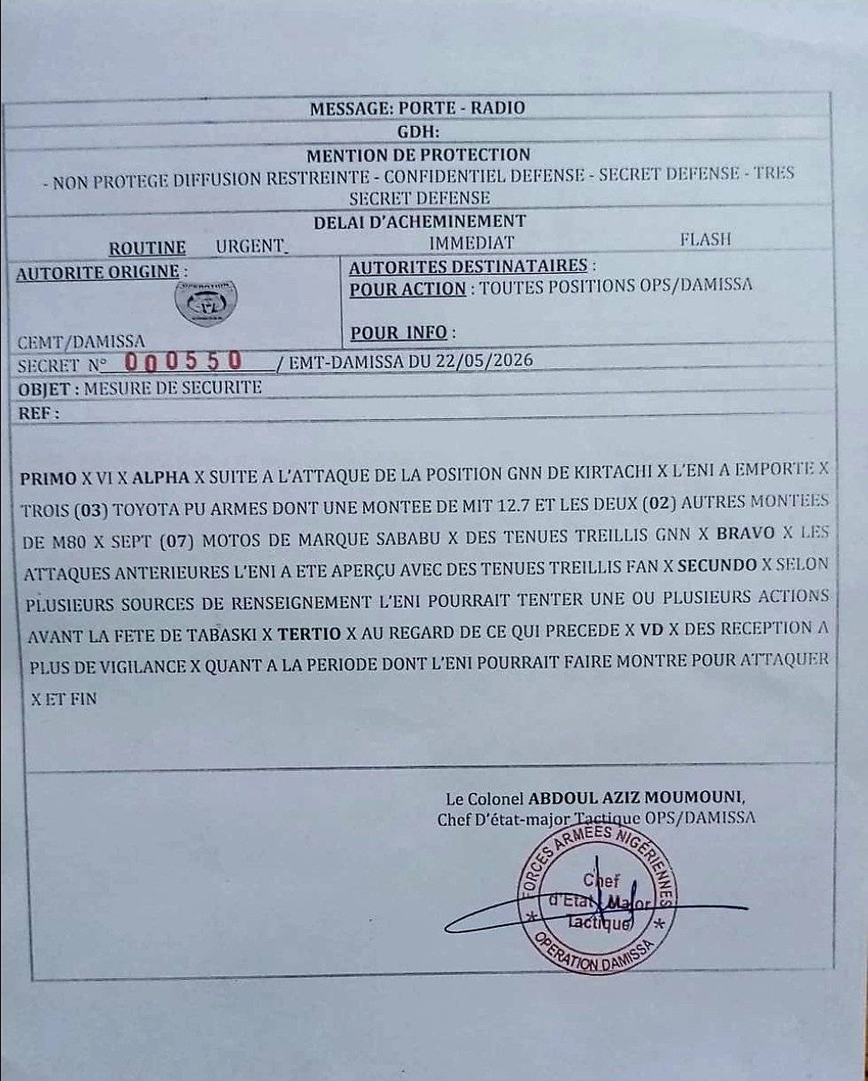 Niger : quand un rapport militaire dévoile l&rsquo;ampleur du pillage par le JNIM à Kirtachi