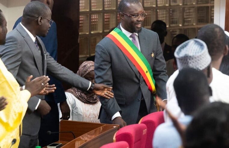 Élection d&rsquo;ousmane sonko à la présidence de l&rsquo;assemblée nationale au Sénégal