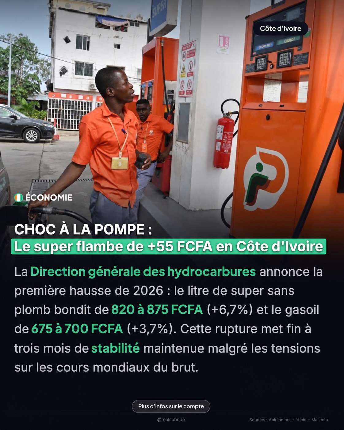 La disparité des prix des carburants entre la Côte d&rsquo;Ivoire et le Bénin