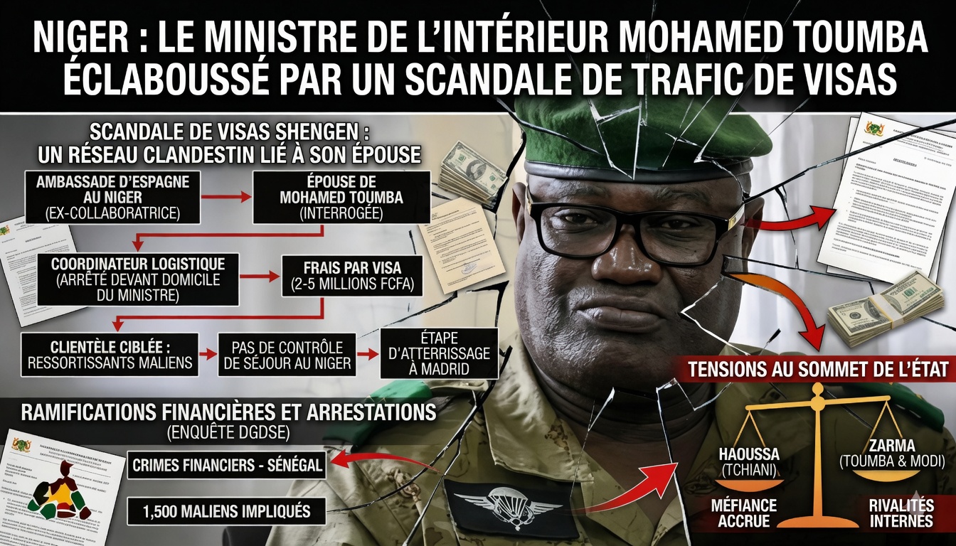 Niger : un scandale de trafic de visas secoue l&rsquo;entourage du général toumba