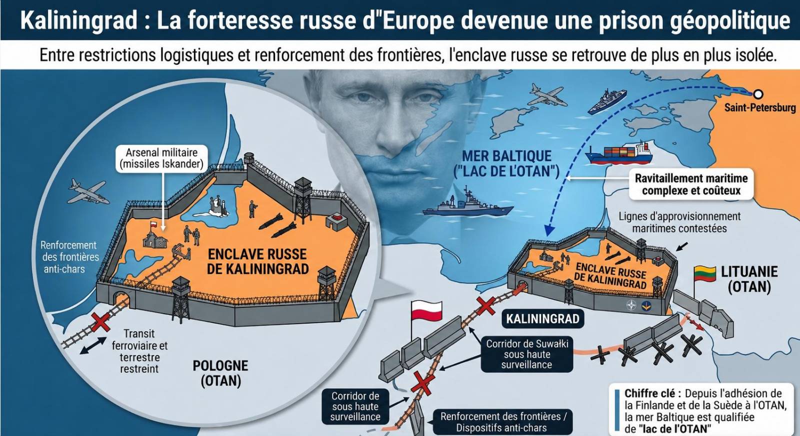Kaliningrad : une enclave russe enserrée par l&rsquo;OTAN