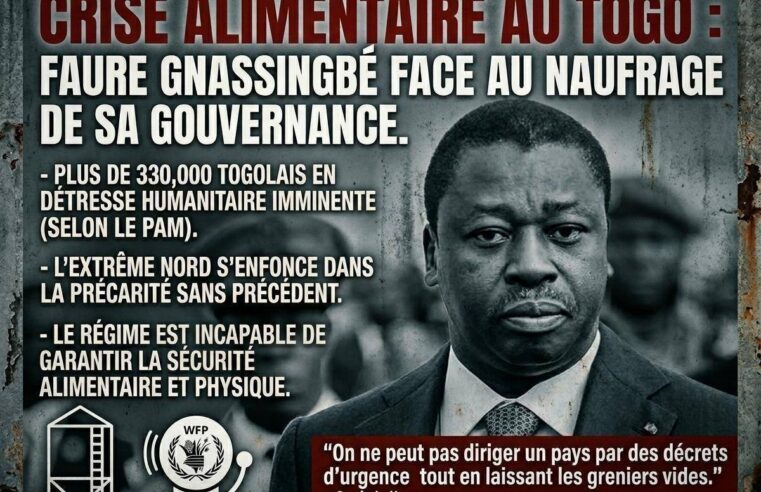 Crise alimentaire au Togo : l&rsquo;incapacité du pouvoir face à l&rsquo;urgence humanitaire
