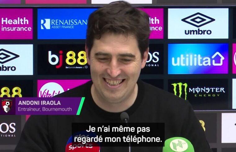 Andoni iraola salue le titre d&rsquo;arsenal malgré l&rsquo;égalité à bournemouth