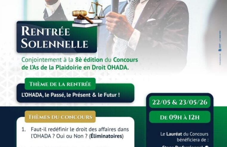 Niamey accueille le grand concours de plaidoirie OHADA et la rentrée du club UAM en mai 2026