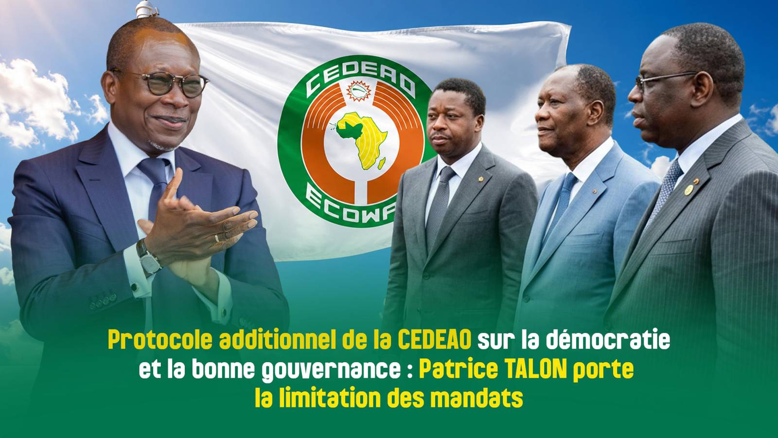 Patrice talon et la limitation des mandats : le Bénin face à la CEDEAO