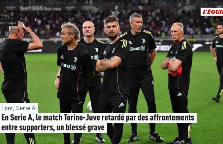 Derby turinois reporté par des violences entre supporters, un blessé grave à déplorer