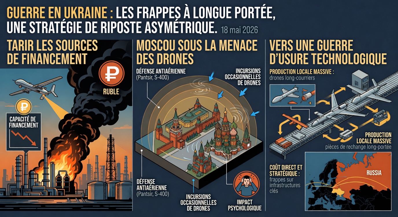 Ukraine : la riposte asymétrique avec des frappes à longue portée sur la Russie