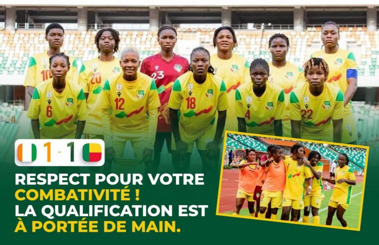 Les Amazones U20 du Bénin rentrent d&rsquo;Abidjan avec un nul en or !