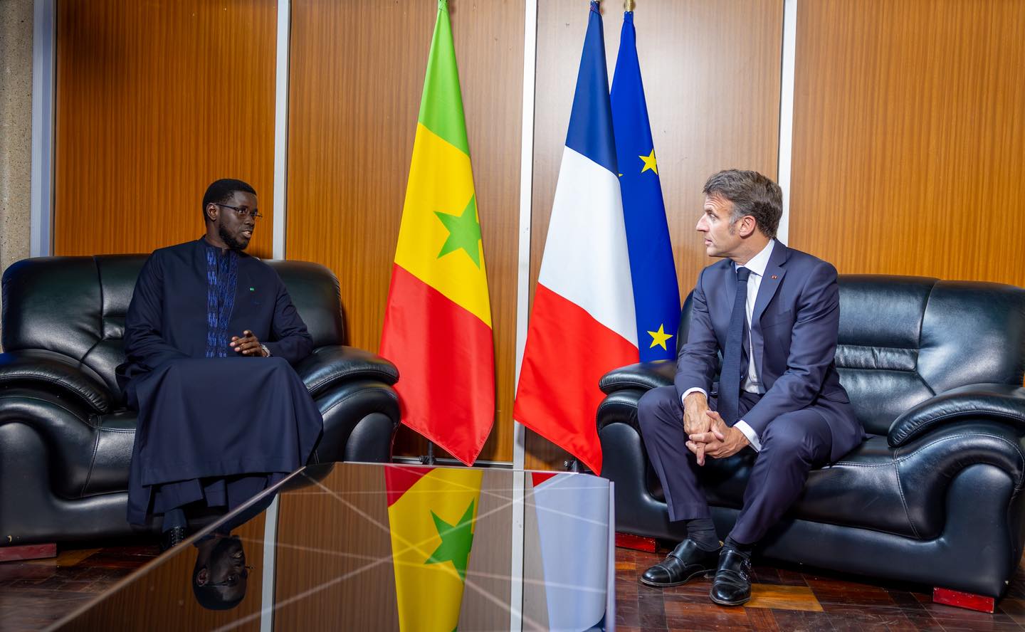 Entretien entre Bassirou Diomaye Faye et Emmanuel Macron à Nairobi