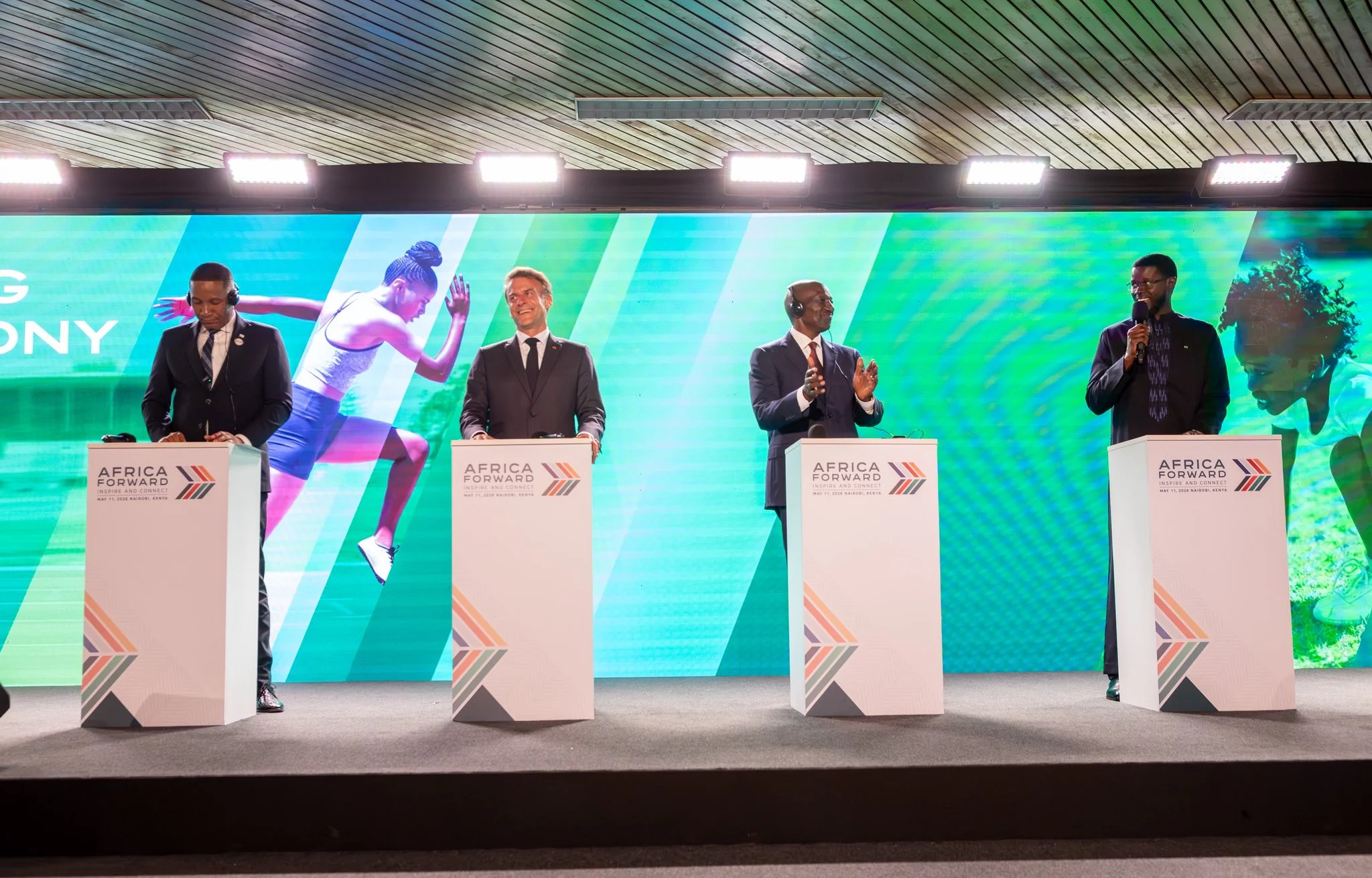 Bassirou Diomaye Faye lors d'un discours au Sommet Africa Forward