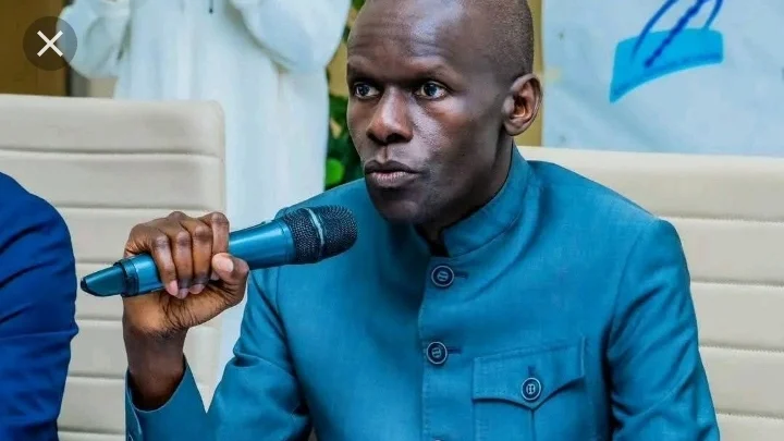 Waly Diouf Bodiang lors d'une sortie politique musclée