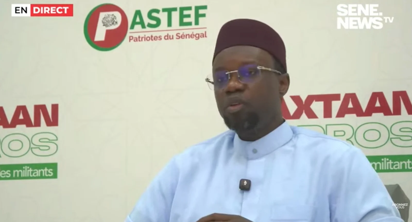 Portrait d'Ousmane Sonko
