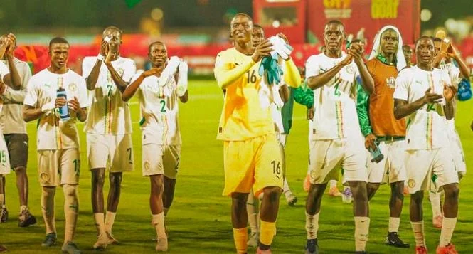 Les Lionceaux du Sénégal en action lors d'un match
