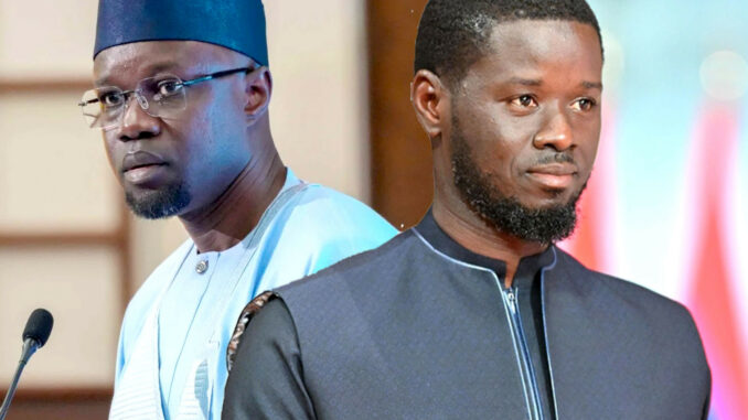 Portrait officiel de Bassirou Diomaye Faye et Ousmane Sonko au Sénégal