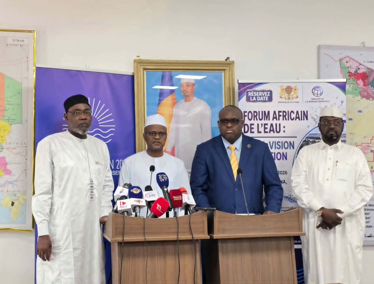 N’Djamena, capitale du Tchad, sera la ville hôte du Forum Africain de l’Eau en 2026