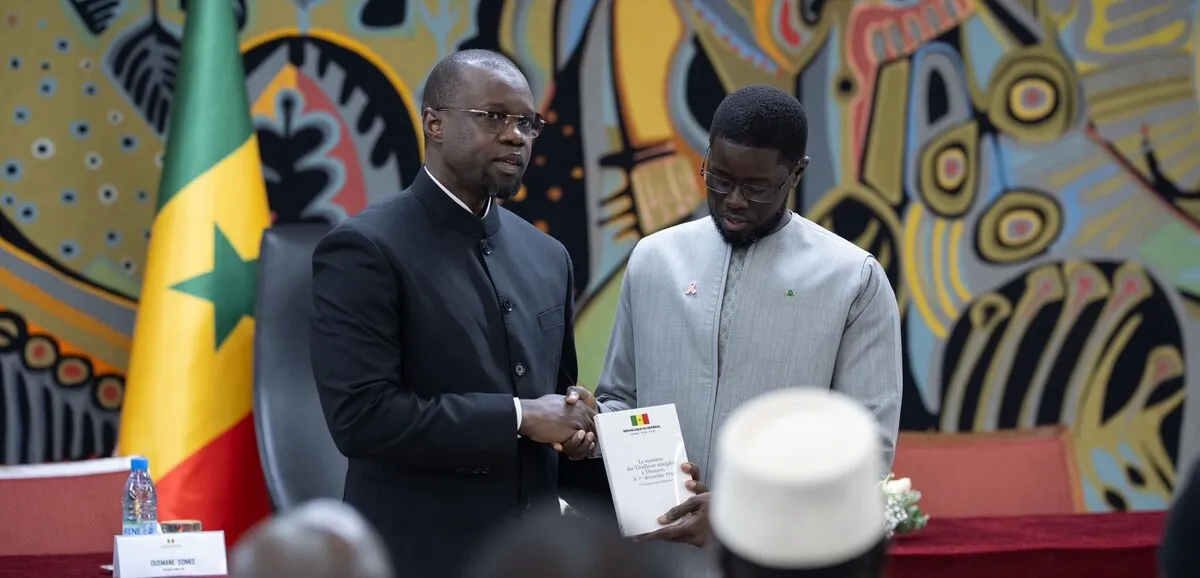 Portrait officiel d'Ousmane Sonko lors de son élection à la présidence de l'Assemblée nationale du Sénégal