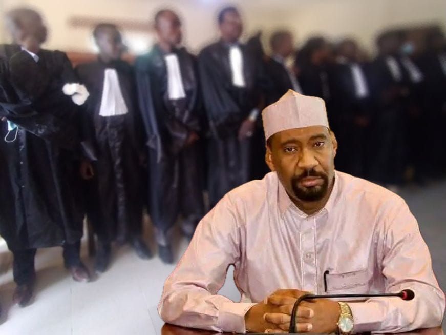 magistrats tchadiens lors d'une réunion officielle