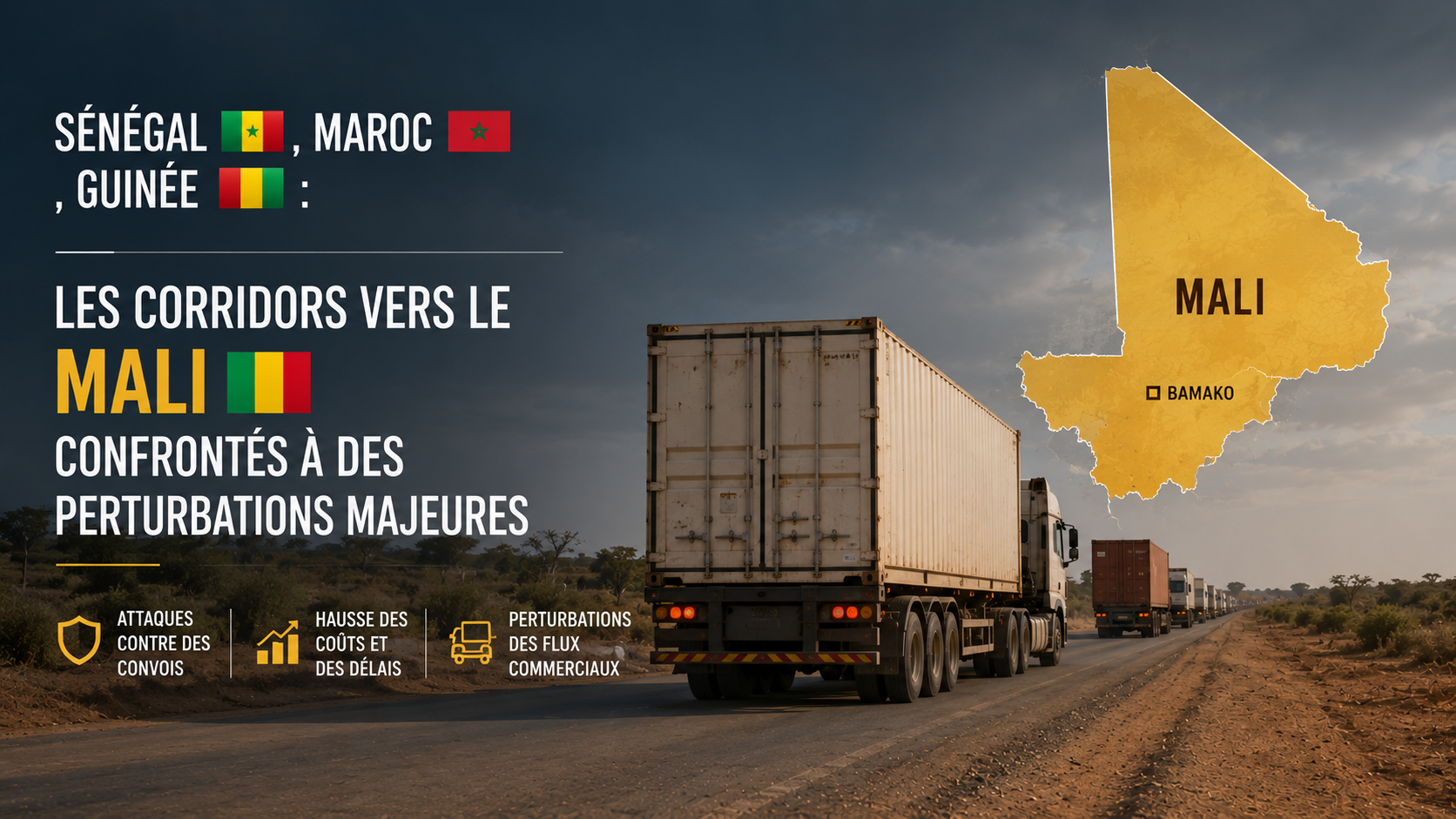 Les axes vitaux du Mali sous tension : perturbations sur les corridors stratégiques