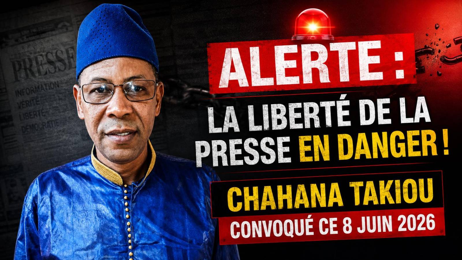 Mali : le journaliste Chahana Takiou face à la justice, symbole d&rsquo;une presse étouffée