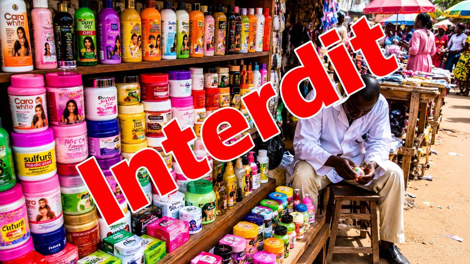 Bénin : l&rsquo;État frappe fort contre les produits éclaircissants pour la peau