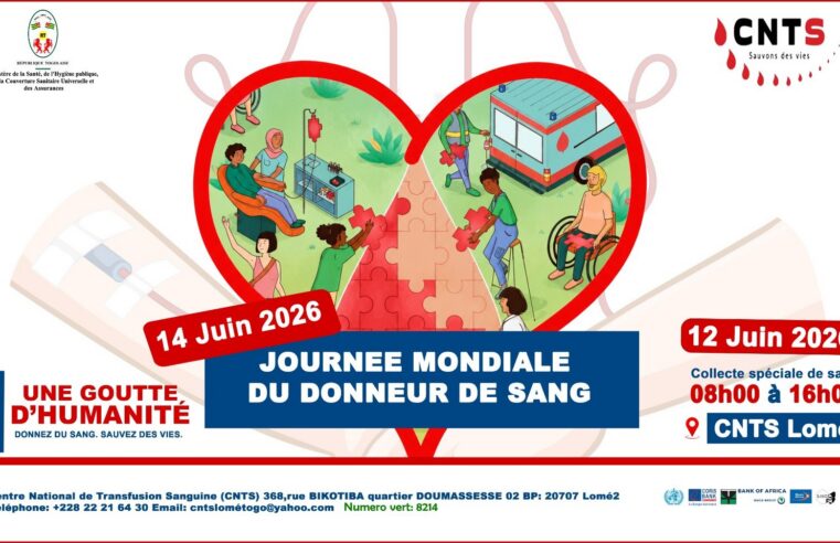 Une grande collecte de sang organisée à Lomé le 12 juin 2026
