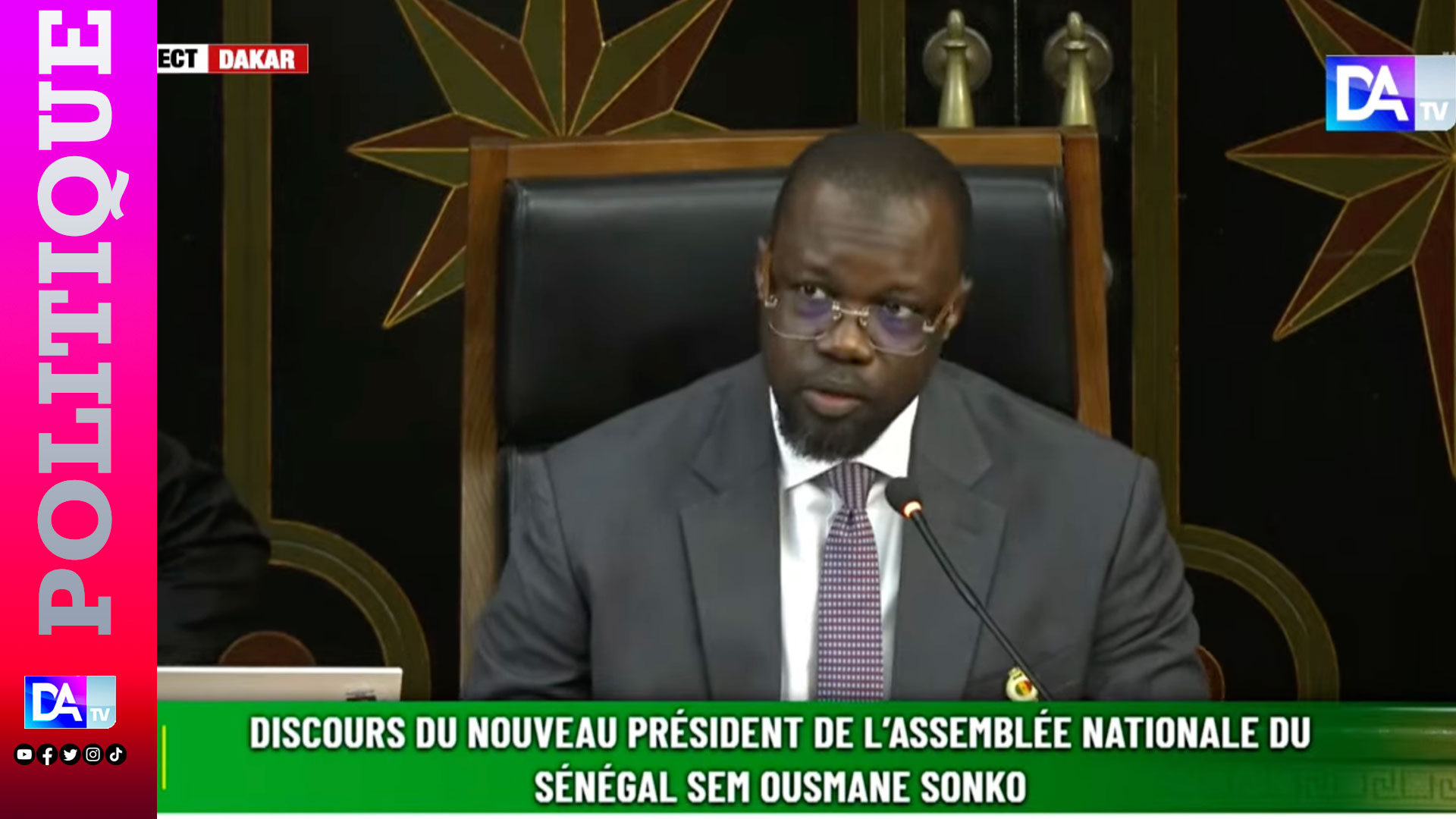 Assemblée nationale : le FDR exige le départ immédiat d&rsquo;Ousmane Sonko