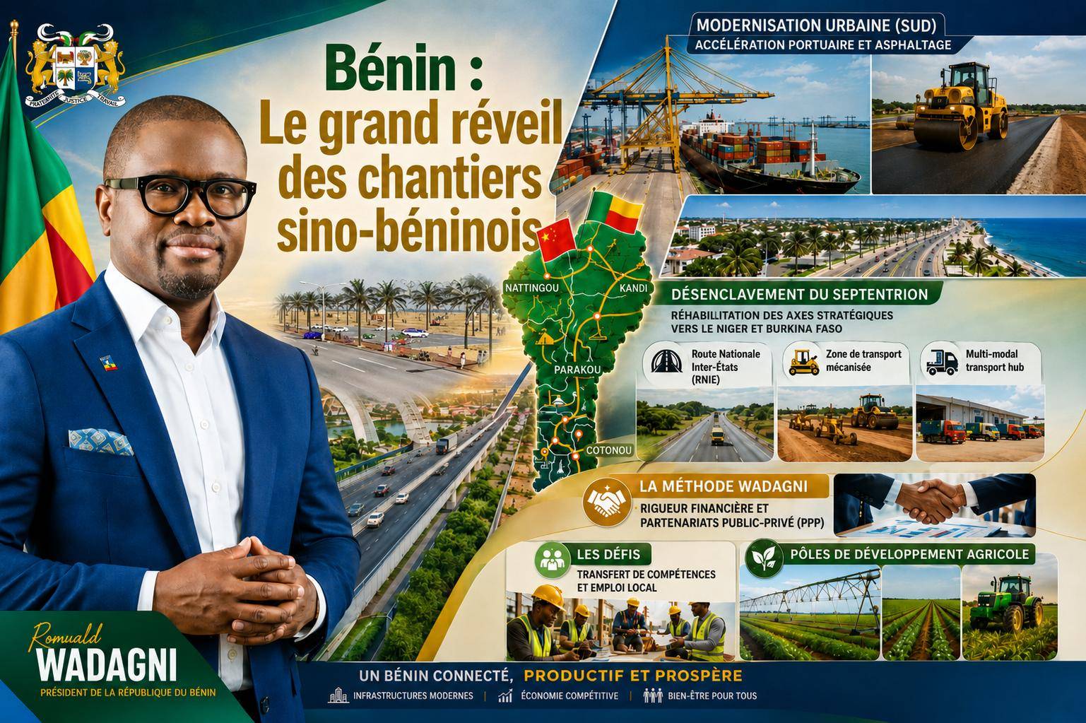 Le Bénin et la Chine : une dynamique de développement renforcée sous Romuald Wadagni
