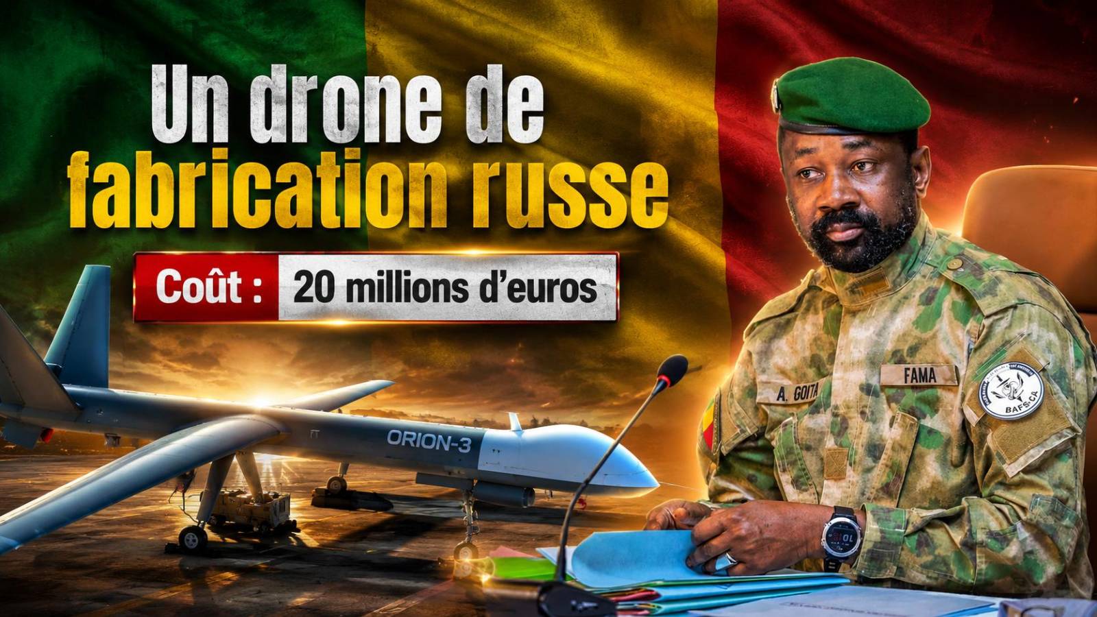 Drone Orion : un pari risqué et coûteux pour l&rsquo;armée malienne