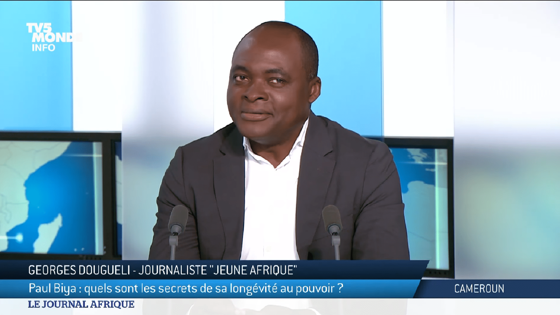 Georges Dougueli recadre Owona Nguini sur la santé de Paul Biya et l&rsquo;éthique journalistique