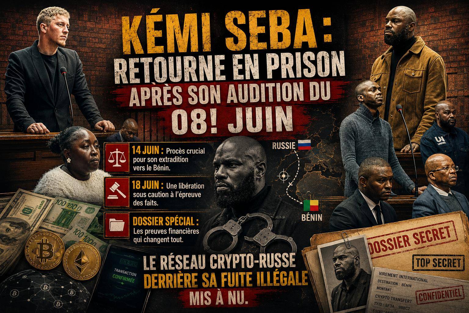 Kemi Seba : la justice sud-africaine face à une affaire de financement russe et d&rsquo;extradition vers le Bénin