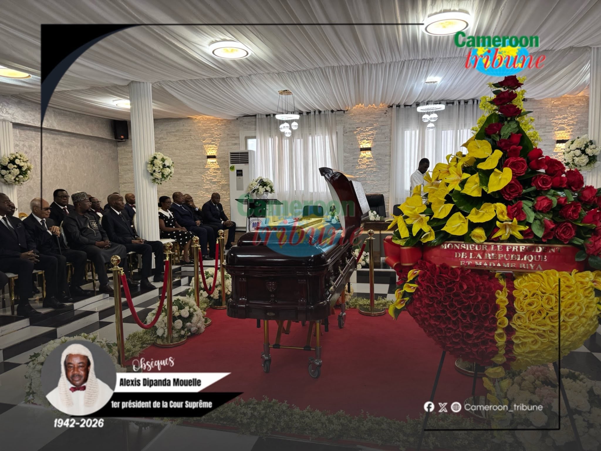 Dernier hommage à Alexis Dipanda Mouelle lors de sa levée de corps à Yaoundé