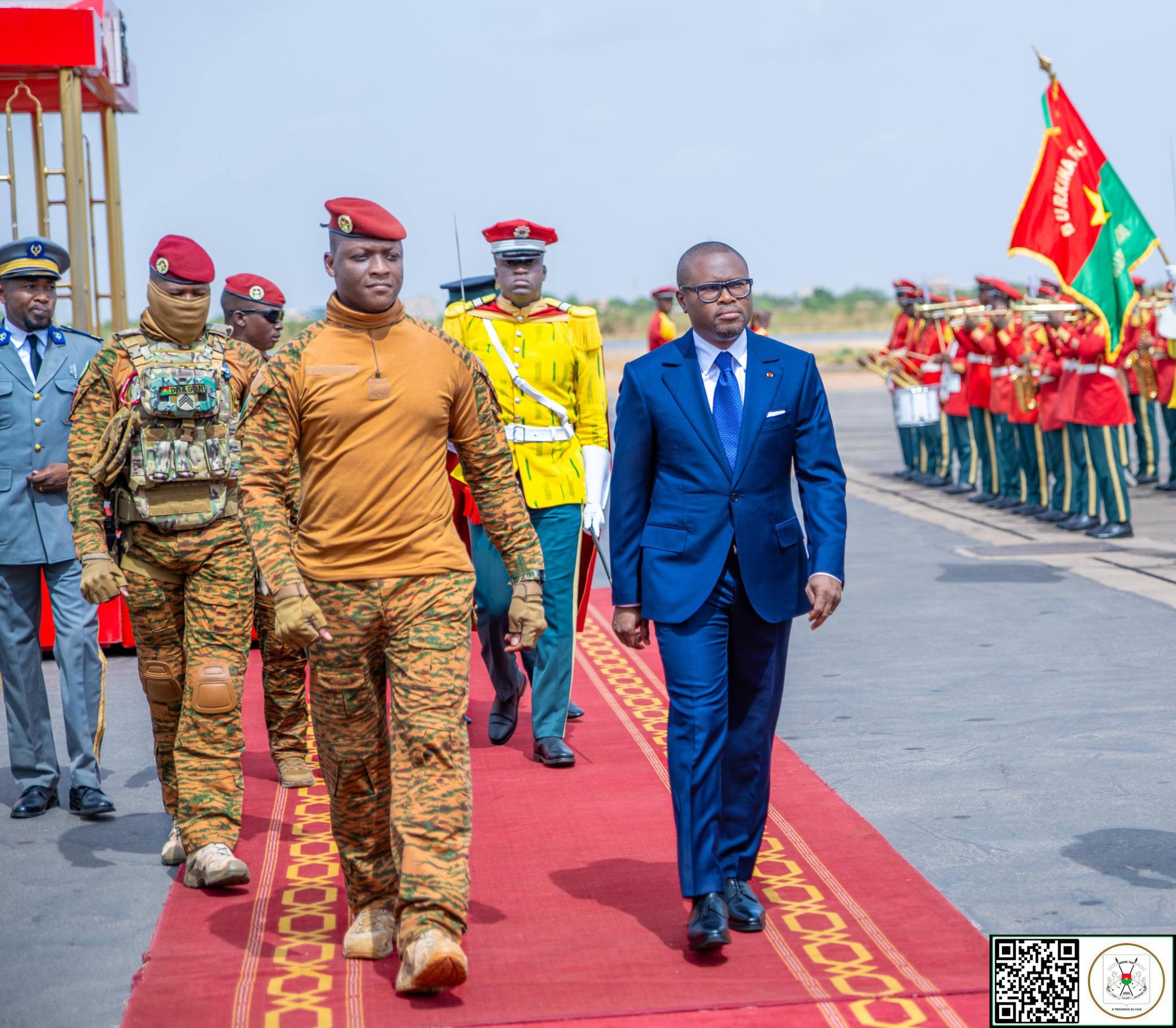 Ibrahim Traoré et Romuald Wadagni lors de leur rencontre