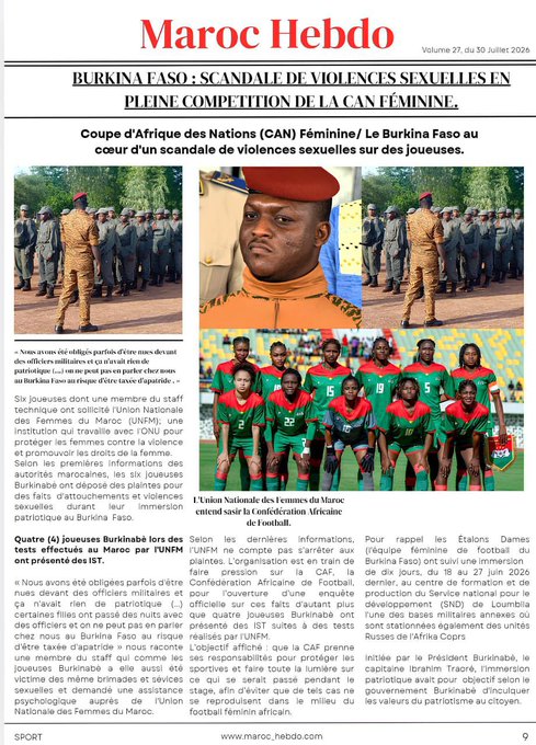 Burkina Faso : quand le patriotisme vire au cauchemar pour les sportives
