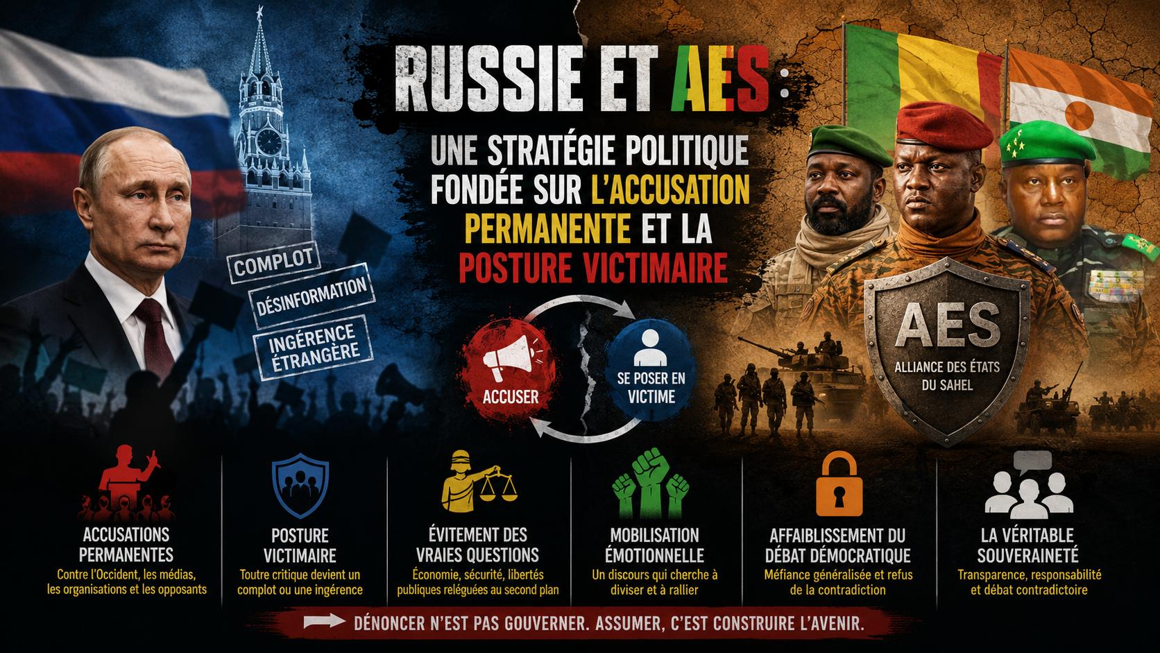 Alliance Russie-AES : quand l&rsquo;accusation systématique masque l&rsquo;absence de dialogue politique