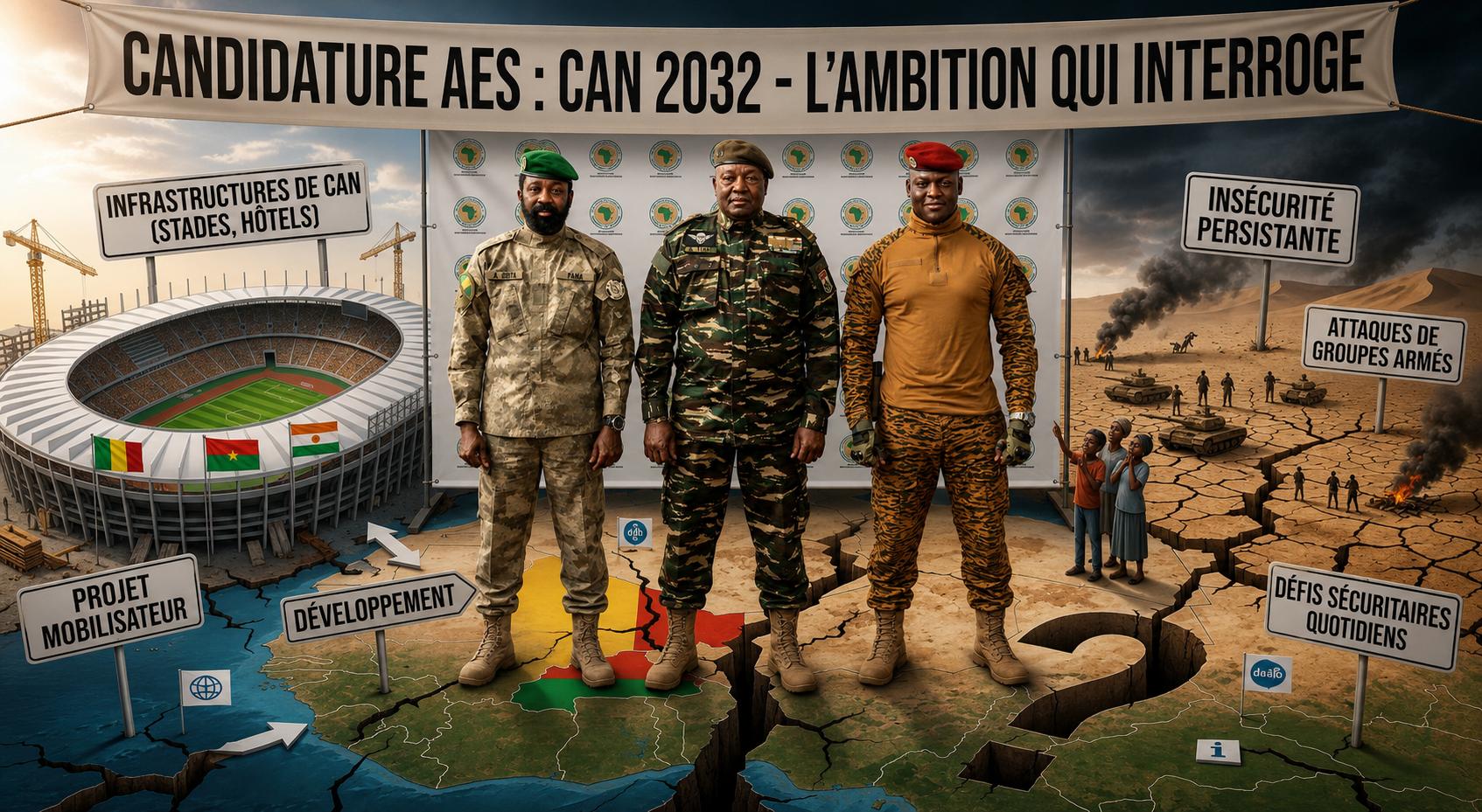 Candidature commune du Burkina Faso, du Mali et du Niger à la can 2032 : une ambition réaliste ?
