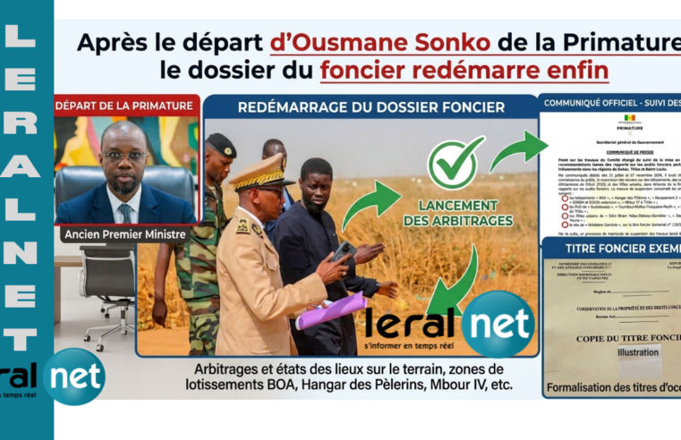 Le foncier au Sénégal enfin relancé après la démission de sonko