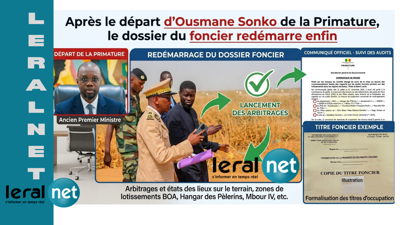 Le foncier au Sénégal enfin relancé après la démission de sonko