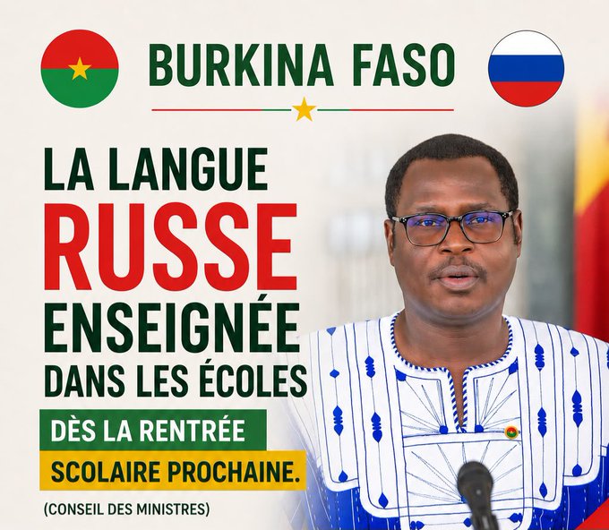 Burkina Faso : quand le russe s’invite dans les salles de classe, quel jeu se cache derrière ?