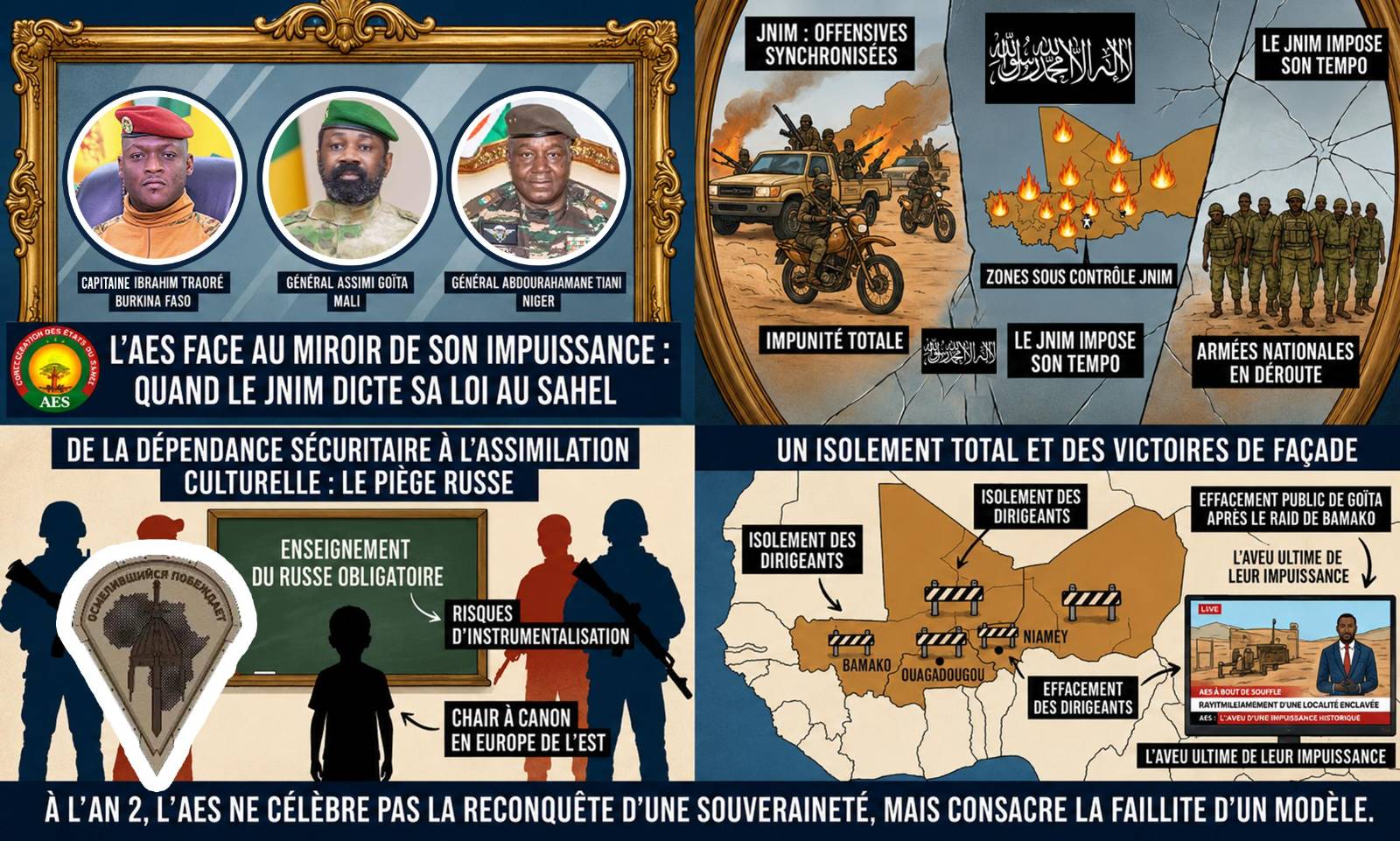 L’alliance des États du Sahel à l’épreuve de sa faiblesse face au jinm