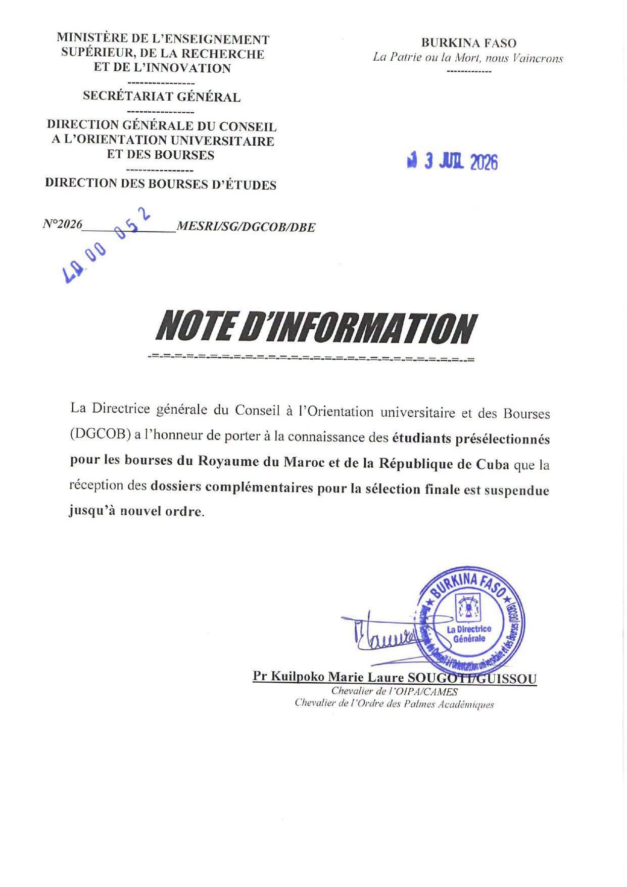 Burkina Faso : la jeunesse sacrifiée par la fin des bourses au Maroc sous Traoré