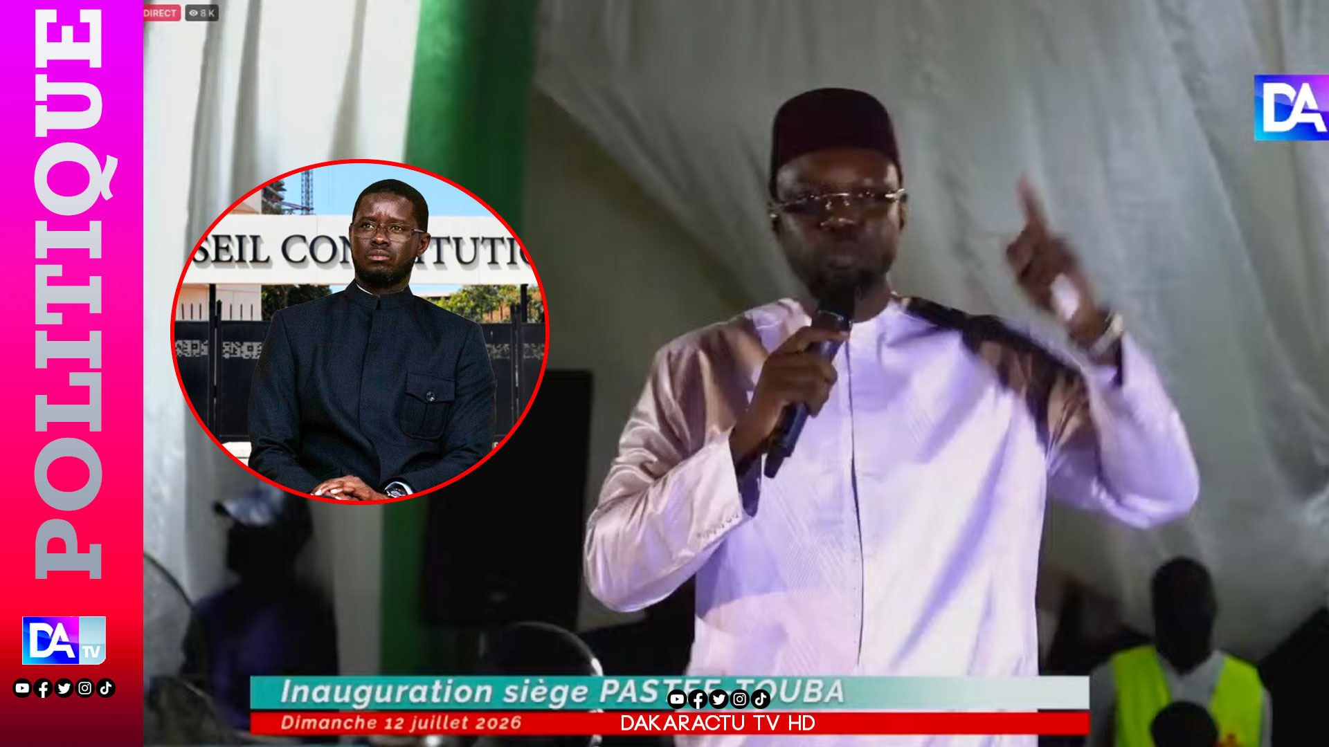 Sénégal : Ousmane Sonko défie les « sages » et interpelle Diomaye Faye sur la révision constitutionnelle