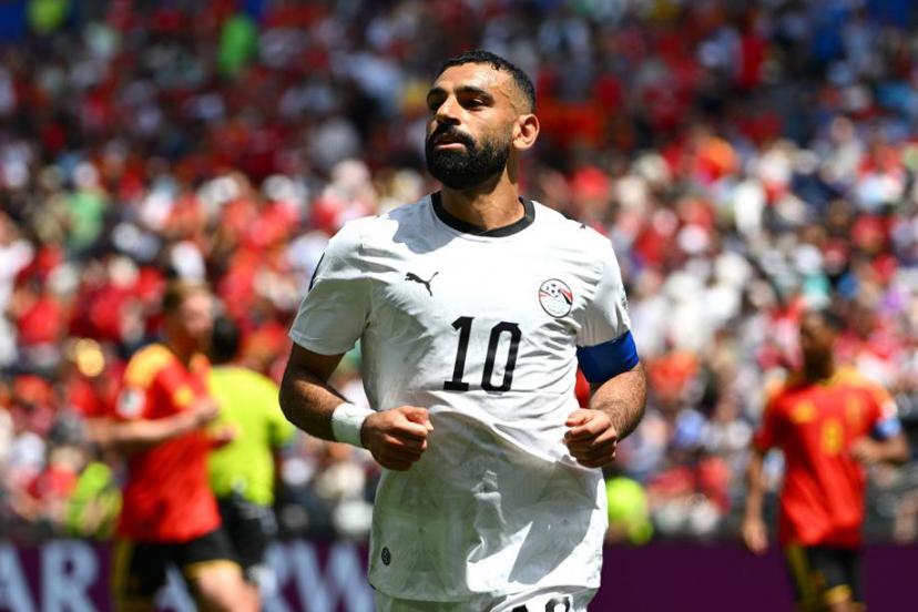 Mohamed Salah avec l'Égypte lors d'un match de la Coupe du monde 2026