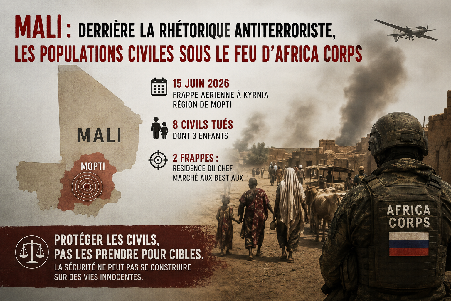 Mali : les populations civiles victimes des opérations d&rsquo;Africa Corps