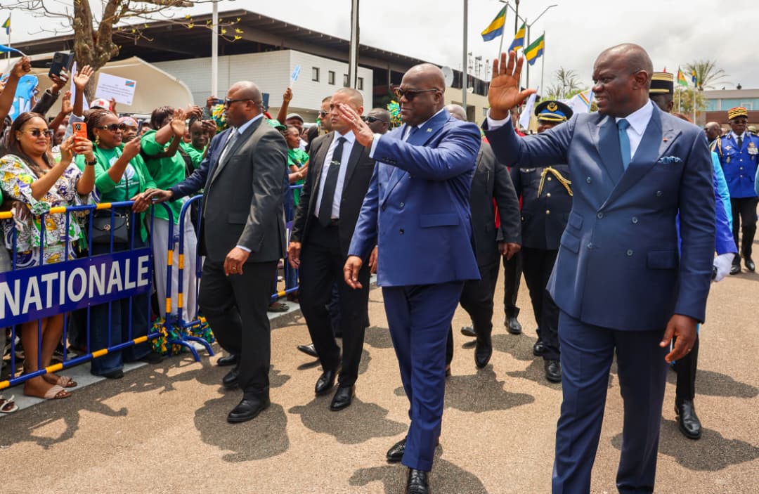 Félix-antoine tshisekedi en visite officielle à Libreville pour consolider les liens Congo-Gabon