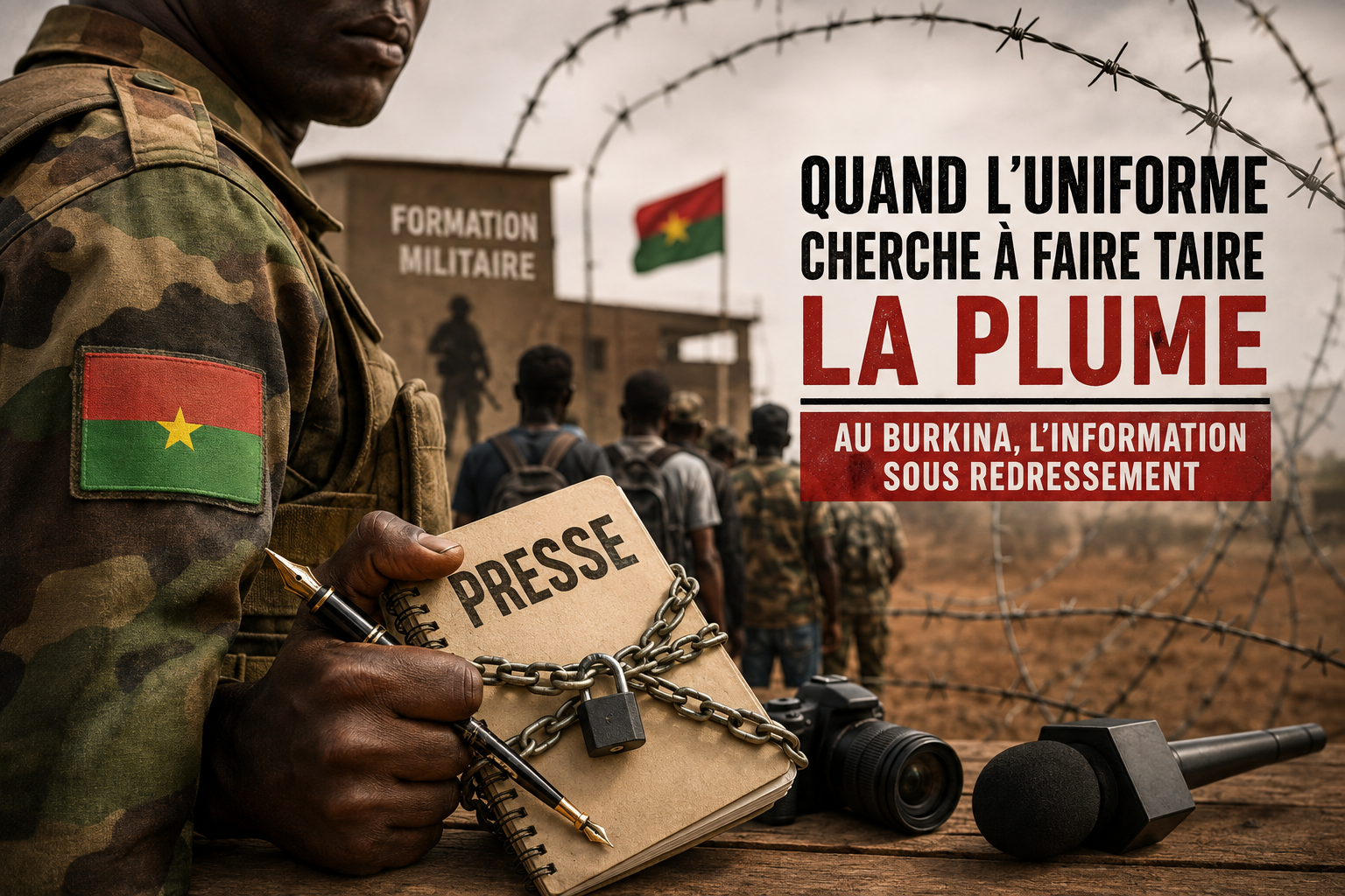 Journalisme au Burkina Faso : quand l&rsquo;uniforme menace la liberté de la presse