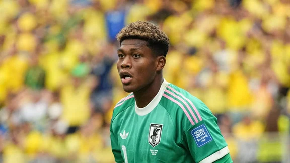 Zion Suzuki, gardien japonais, en action lors d’un match de Coupe du Monde