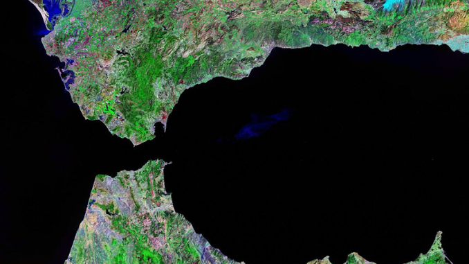 Vue aérienne de Ceuta