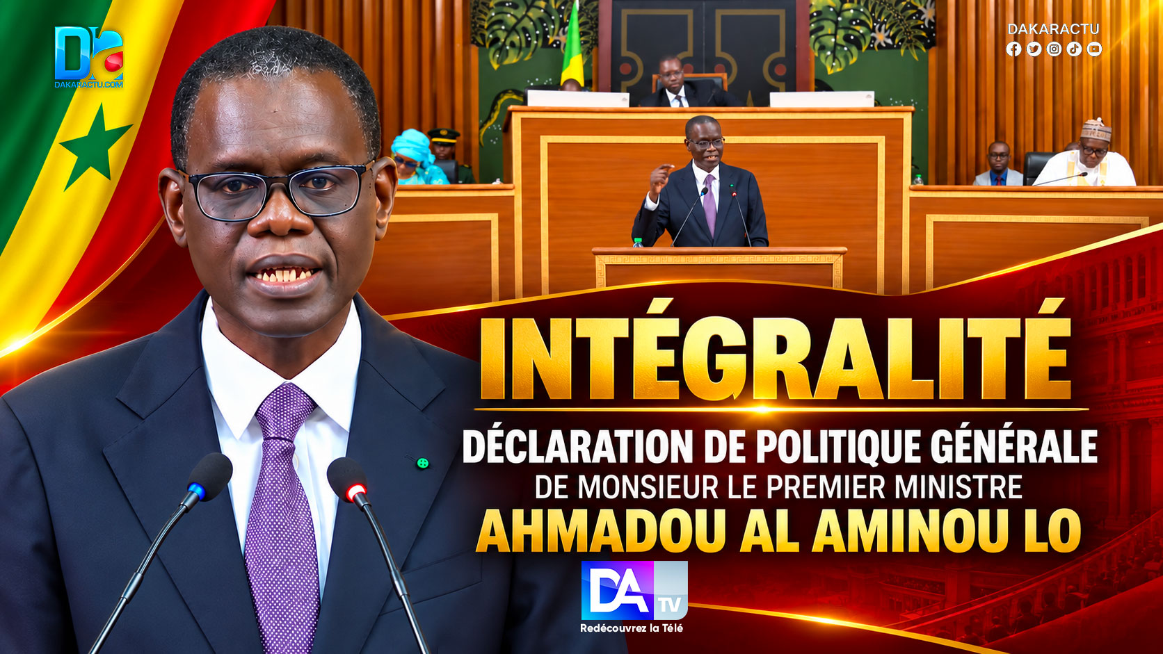 Ahmadou Alhaminou Lo présente une DPG de continuité et de cap